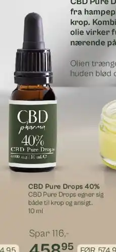 Helsam CBD Pure Drops 40% tilbud
