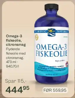 Helsam Omega-3 fiskeolie (citronsmag) tilbud