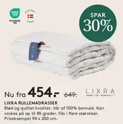 SENG LIXRA RULLEMADRASSER tilbud
