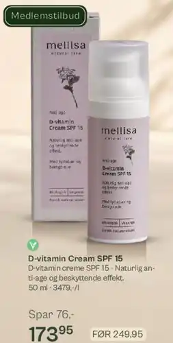 Helsam D-vitamin Cream SPF 15 tilbud