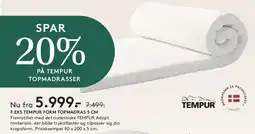 SENG TEMPUR topmadras (Form) tilbud