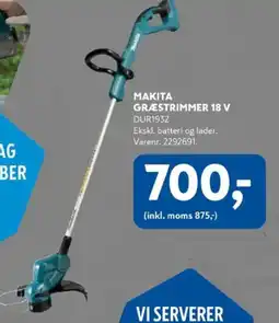 Davidsen Makita græstrimmer 18 v dur193z tilbud