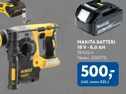 Davidsen Makita batteri 18 V - 6,0 Ah tilbud
