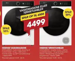 Punkt1 Hisense vaskemaskine tilbud