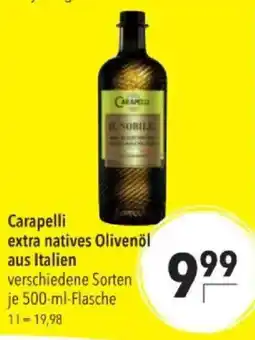 Citti Carapelli extra natives Olivenöl tilbud