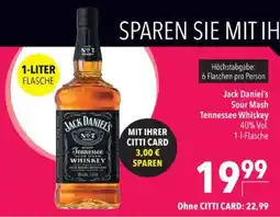 Citti Jack Daniel's Sour Mash Tennessee Whiskey tilbud