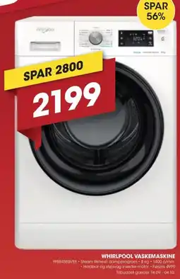 Punkt1 Whirlpool vaskemaskine tilbud