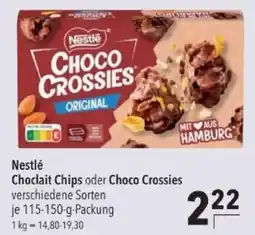 Citti Nestlé Choclaits Chips oder Choco Crossies tilbud