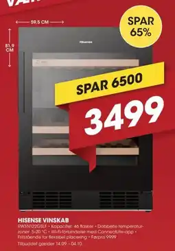Punkt1 Hisense vinskab tilbud