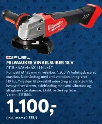 Milwaukee vinkelsliber 18 v