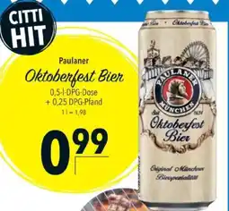 Citti Paulaner Oktoberfest Bier tilbud