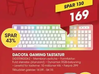 Dacota Gaming Tastatur