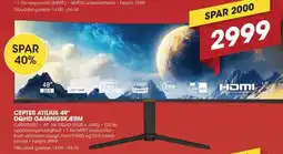 Punkt1 Cepter Atilius 49" DQHD Gamingskærm tilbud
