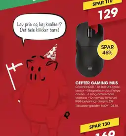 Punkt1 Cepter Gaming Mus Cpathfinder tilbud