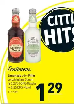 Citti Fentimens Limonade oder Filler tilbud