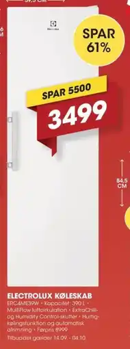 Punkt1 Electrolux køleskab tilbud