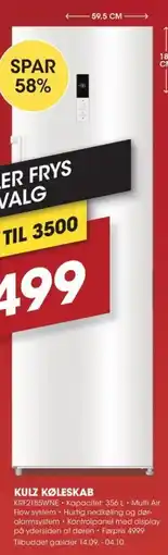 Punkt1 Kulz Køleskab tilbud