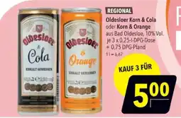 Citti Oldesloer Korn & Cola oder Korn & Orange tilbud