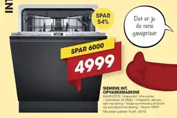 Punkt1 Siemens int. opvaskemaskine tilbud