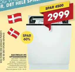 Punkt1 Electrolux int. opvaskemaskine tilbud