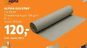 Davidsen Alpha gulvpap tilbud