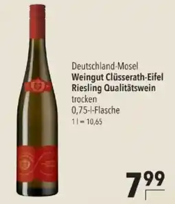 Citti Weingut Clüsserath-Eifel Riesling Qualitätswein tilbud