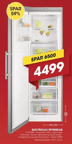 Punkt1 Electrolux fryseskab tilbud