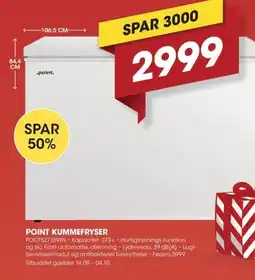 Punkt1 Point kummefryser tilbud