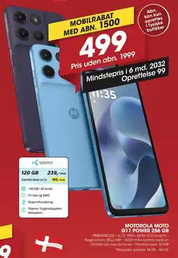 Punkt1 Motorola Moto G17 Power 256 GB tilbud