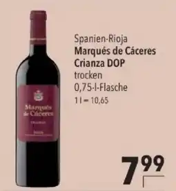 Citti Marqués de Cáceres Crianza DOP tilbud