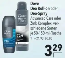 Citti Dove Deo Roll-on oder Deo-Spray tilbud