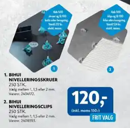 Davidsen Bihui nivelleringsskruer tilbud
