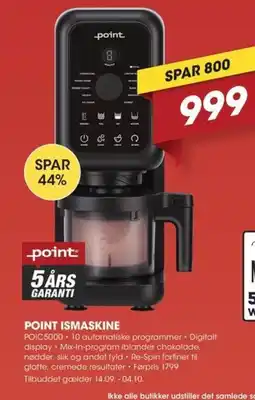 Punkt1 Point ismaskine tilbud