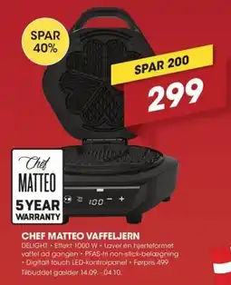 Punkt1 Chef Matteo Vaffeljern tilbud