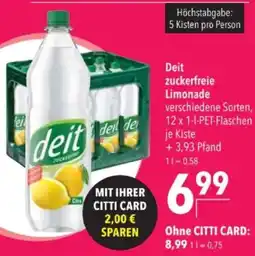 Citti Deit zuckerfreie Limonade tilbud