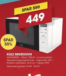 Punkt1 Kulz mikroovn tilbud