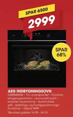 Punkt1 Aeg indbygningsovn tilbud