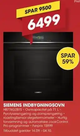 Punkt1 Siemens indbygningsovn tilbud