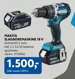 Davidsen Makita slagboremaskine 18 v tilbud