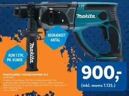 Davidsen Makita bore-/mejselhammer 18 v dhr202z tilbud