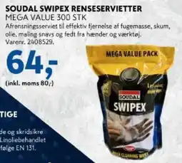 Davidsen Soudal Swipex renseservietter tilbud