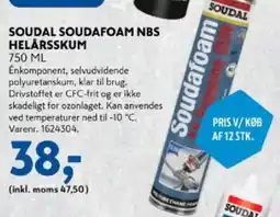 Davidsen Soudal soudafoam nbs helårsskum tilbud