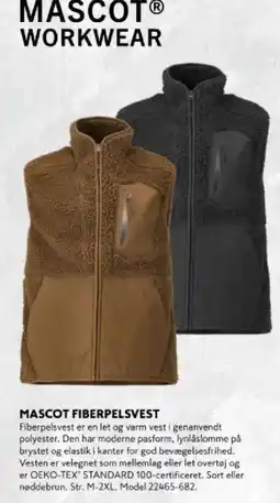 Davidsen Mascot fiberpelsvest tilbud