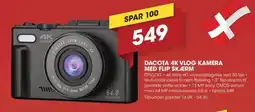 Punkt1 Dacota 4K Vlog Kamera tilbud