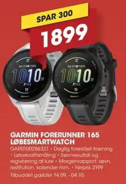 Punkt1 Garmin Forerunner 165 Løbesmartwatch tilbud