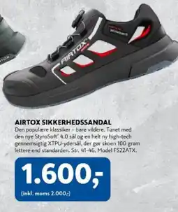 Davidsen Airtox sikkerhedssandal tilbud