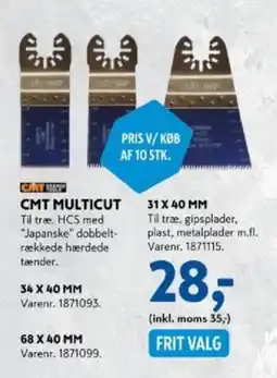 Davidsen Cmt multicut tilbud