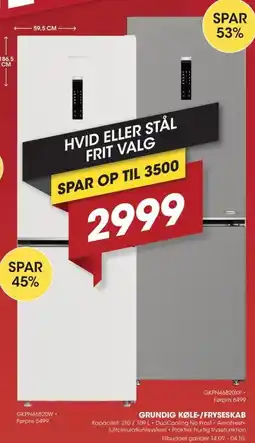 Punkt1 Grundig Køle-/Fryseskab tilbud