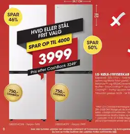 Punkt1 LG Køle-/fryseskab tilbud