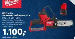 Davidsen Milwaukee håndsav 12 v tilbud